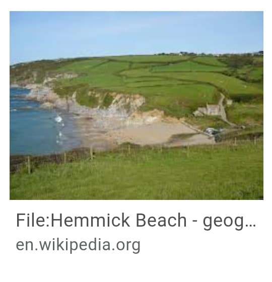 17. Hemmick or Boswinger Beach Cornwall